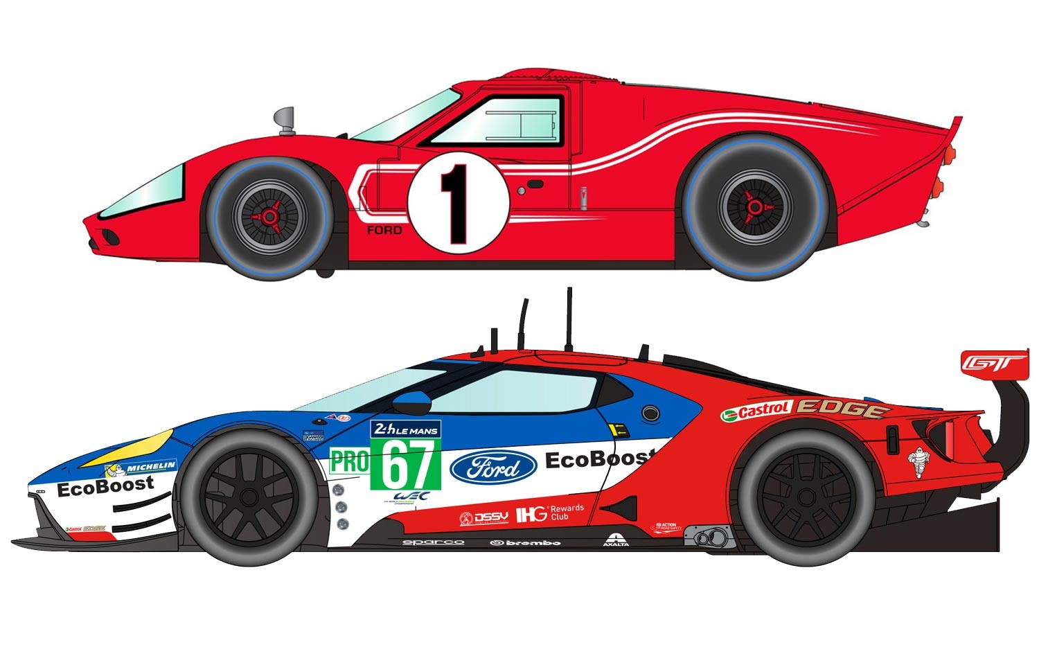 Legends Le Mans 1967 – 50 Years of Ford Twin Pack - Limited Ed Legends Le Mans 1967 – 50 Years of Ford Twin Pack - Limited Ed